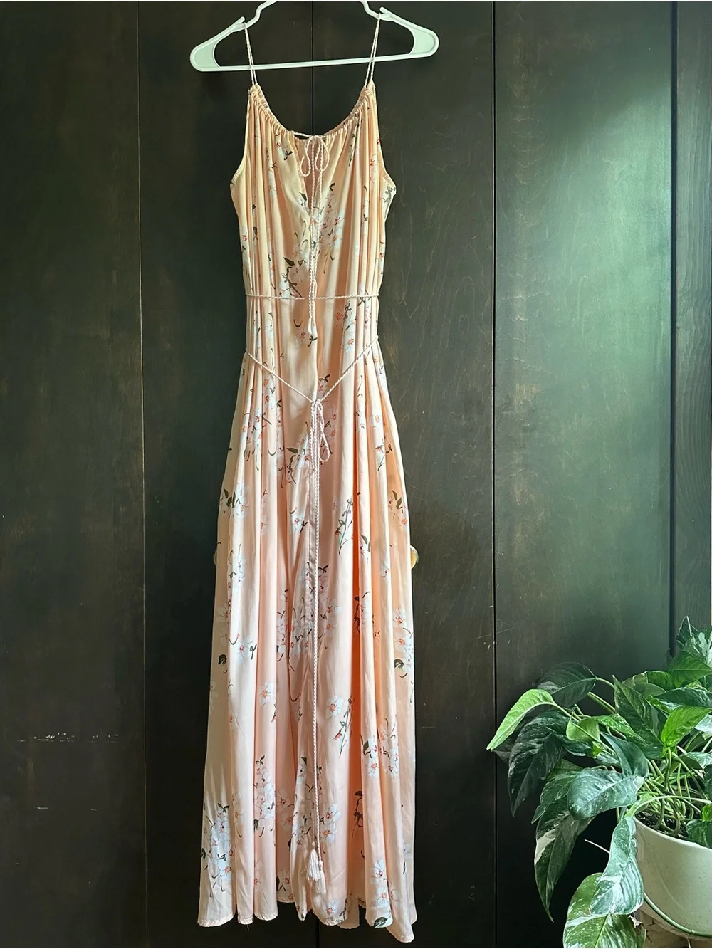 Abercrombie & Fitch Peach Floral Maxi Dress